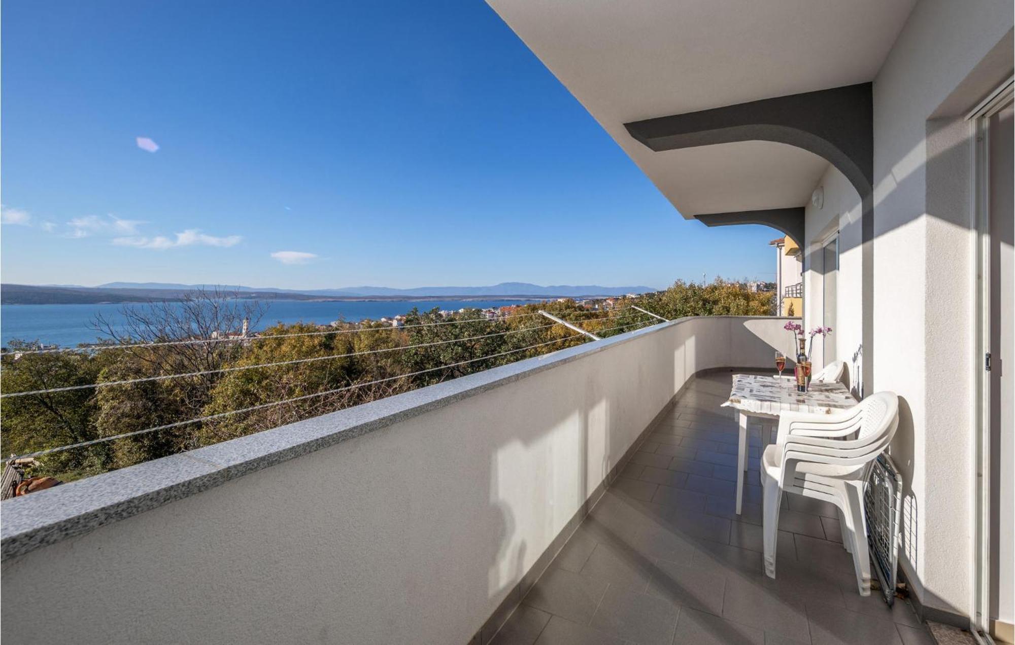 Nice Apartment In Crikvenica With House Sea View Екстер'єр фото
